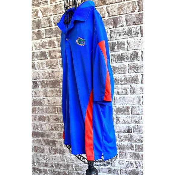 Florida Gators Polo Shirt Sz L Blue Orange Football Pro Edge Perforated … - Picture 5 of 12